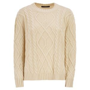 Weekend Maxmara Women Wkdtenore - Cotton Jumper With Cables And Diamond Pattern